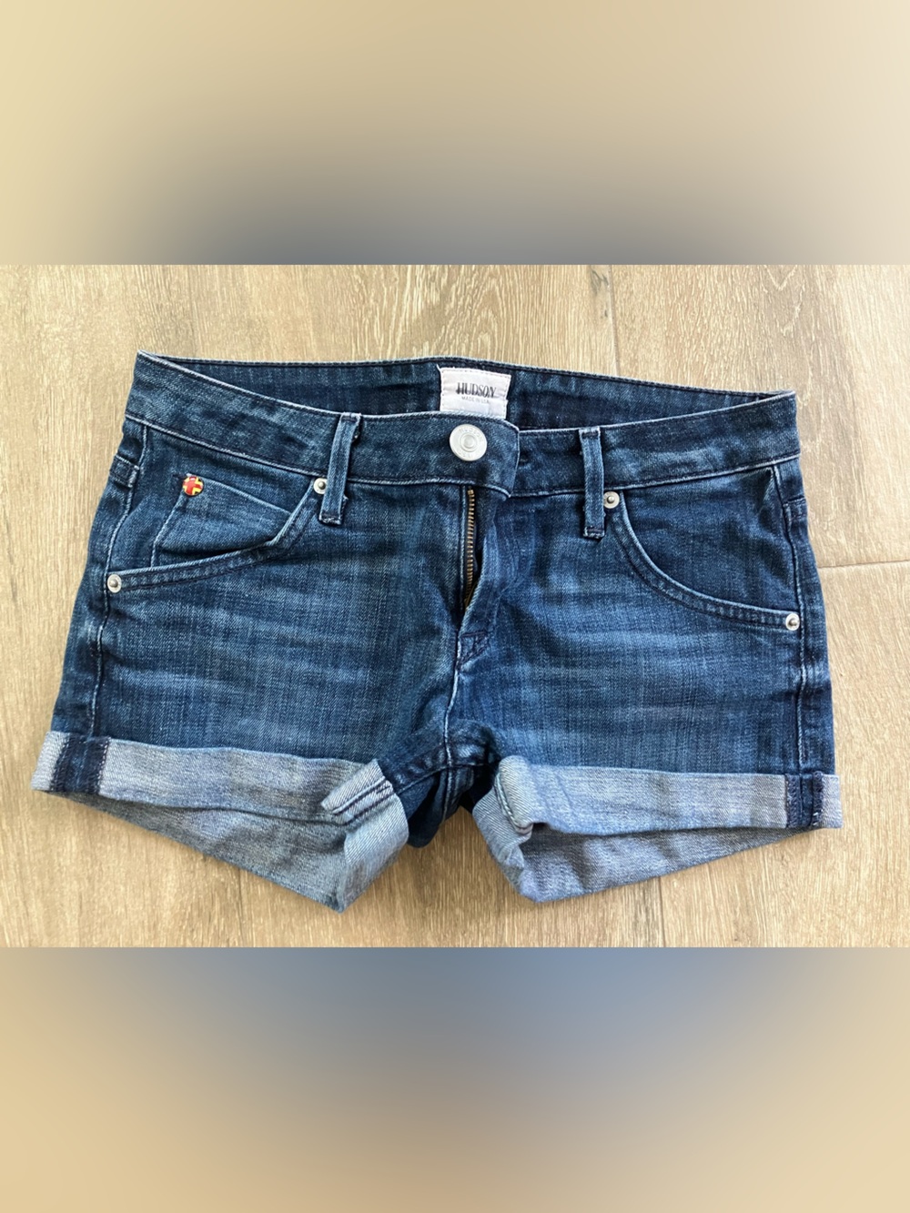 Hudson Jeans Dark Indigo Denim Shorts